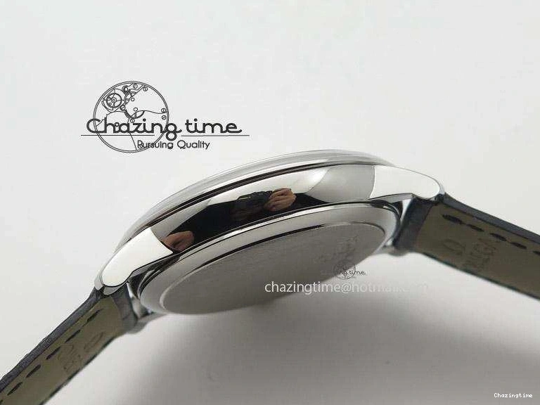 0719 De Ville MK 1:1 Best Edition SS Black Dial On Black Leather Strap A Unisex 8261